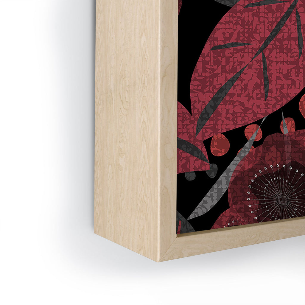 Mirimo Dark Red Romance Framed Mini Art Print