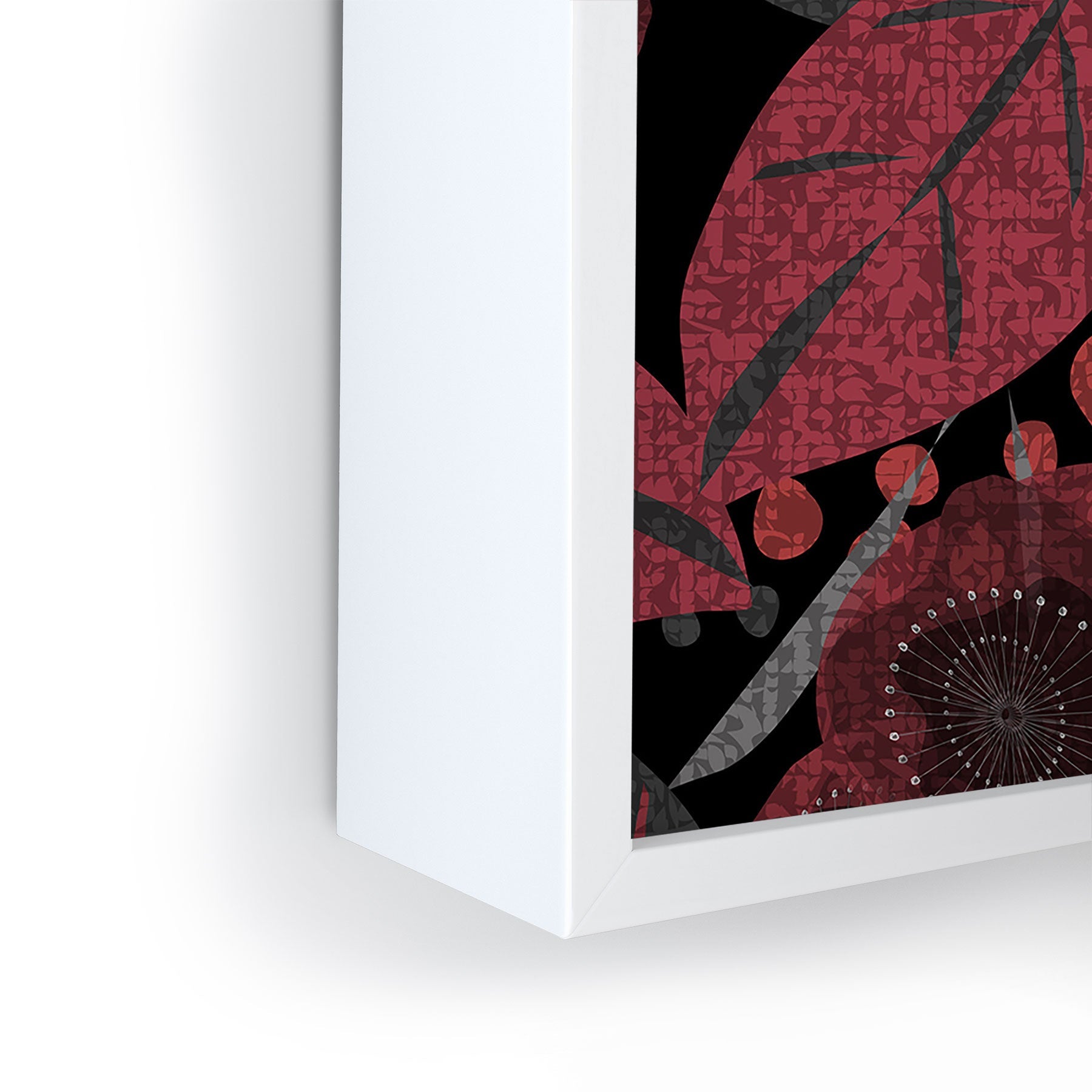 Mirimo Dark Red Romance Framed Mini Art Print