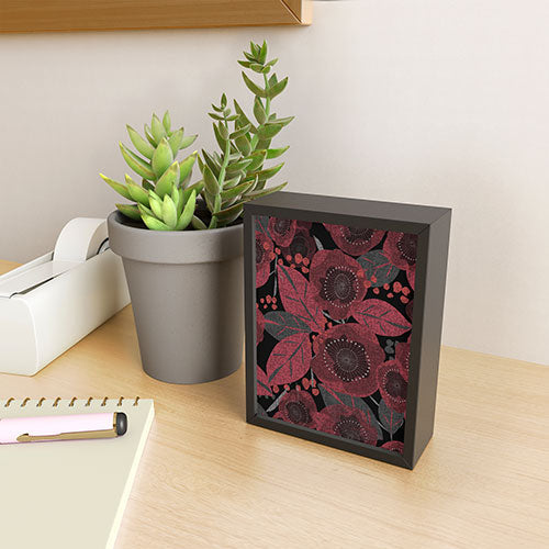 Mirimo Dark Red Romance Framed Mini Art Print