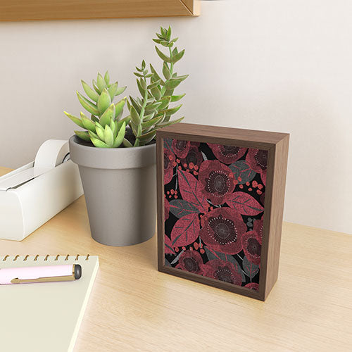Mirimo Dark Red Romance Framed Mini Art Print