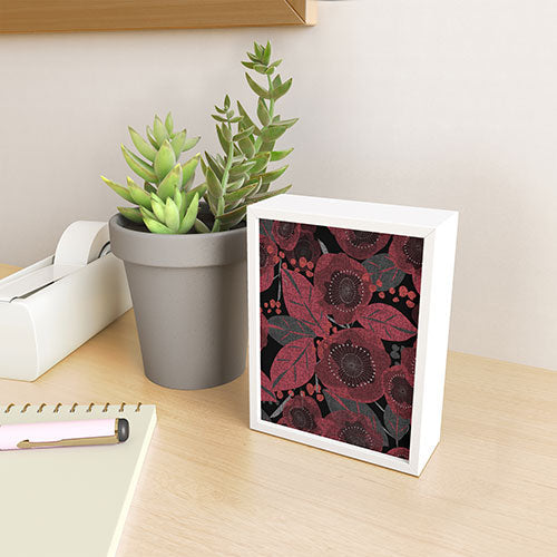 Mirimo Dark Red Romance Framed Mini Art Print