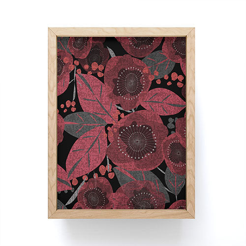Mirimo Dark Red Romance Framed Mini Art Print