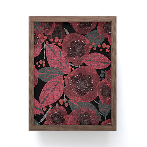 Mirimo Dark Red Romance Framed Mini Art Print