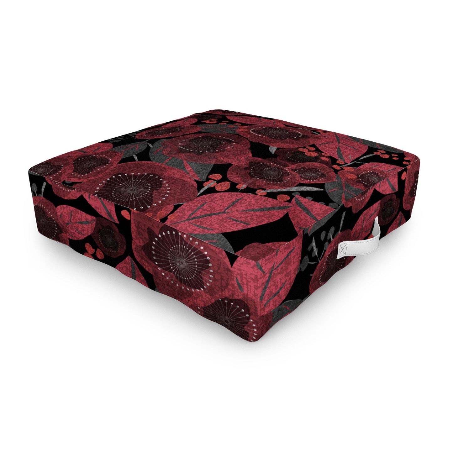 Mirimo Dark Red Romance Outdoor Floor Cushion