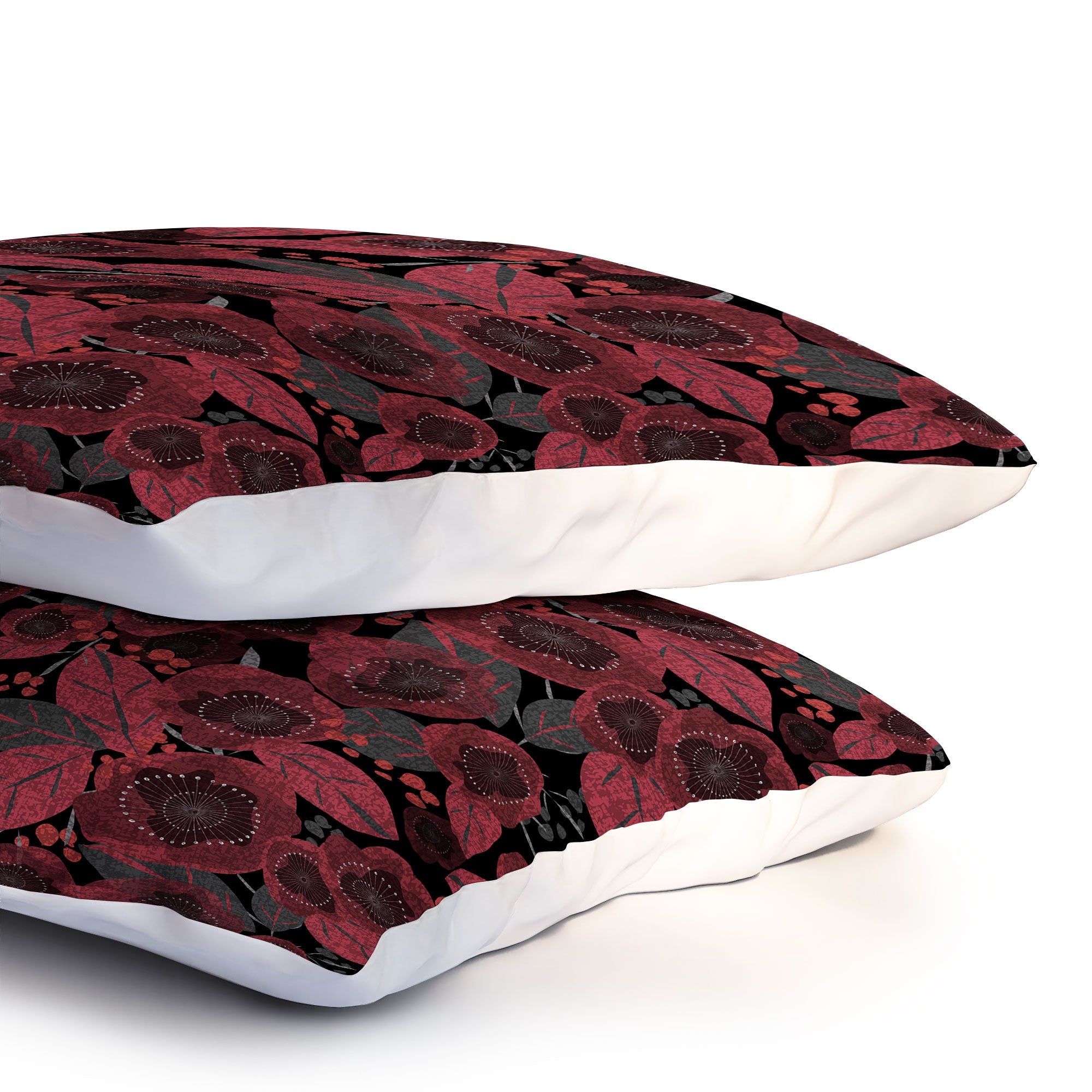 Mirimo Dark Red Romance Pillow Shams