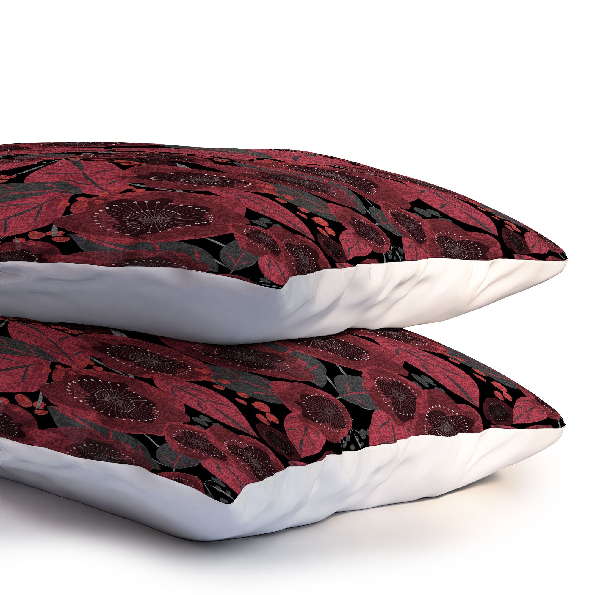 Mirimo Dark Red Romance Pillow Shams