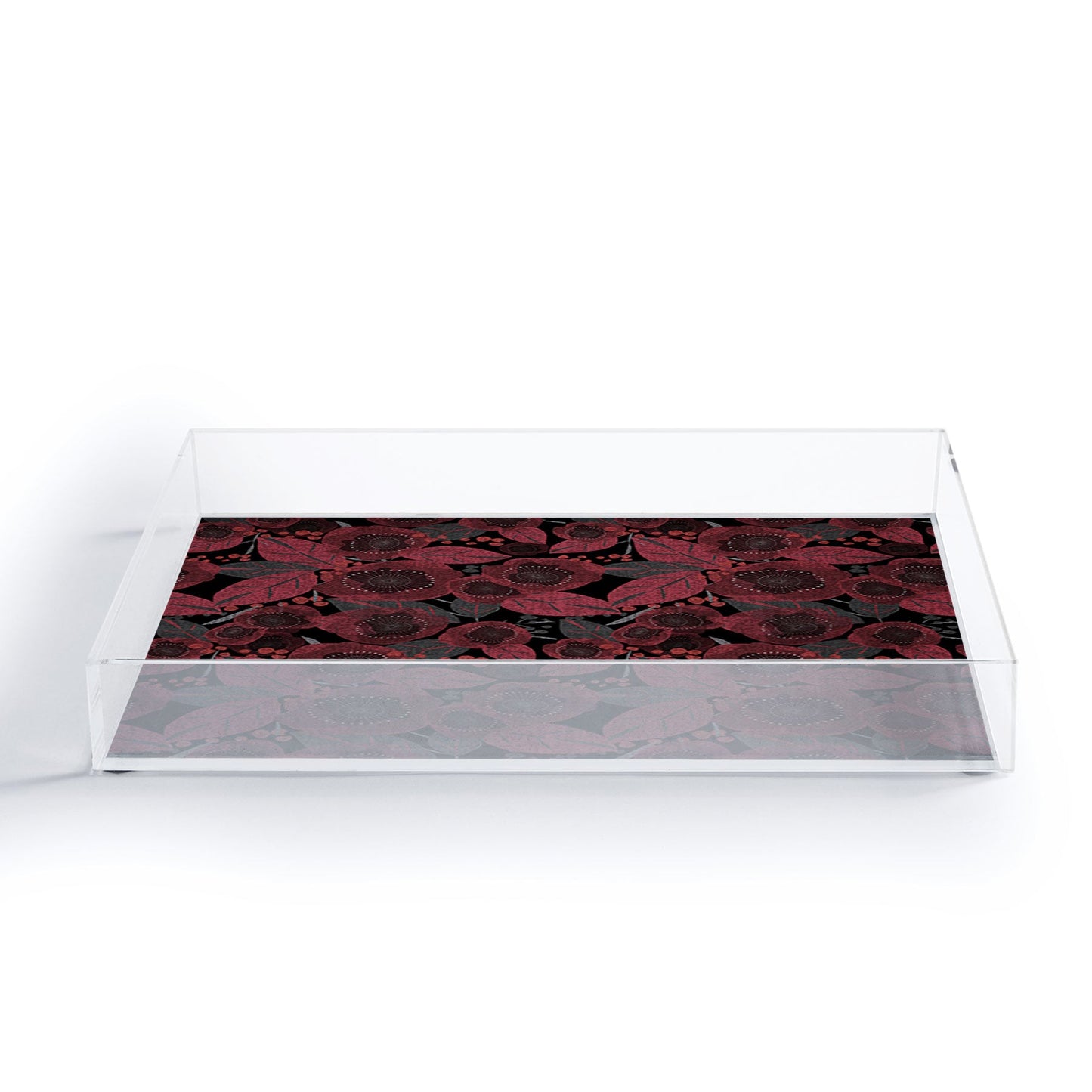 Mirimo Dark Red Romance Acrylic Tray