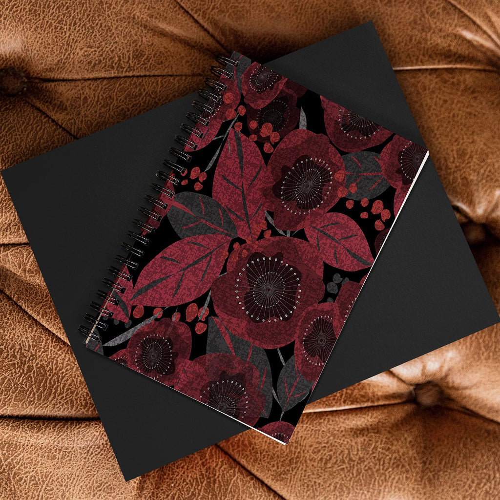Mirimo Dark Red Romance Spiral Notebook