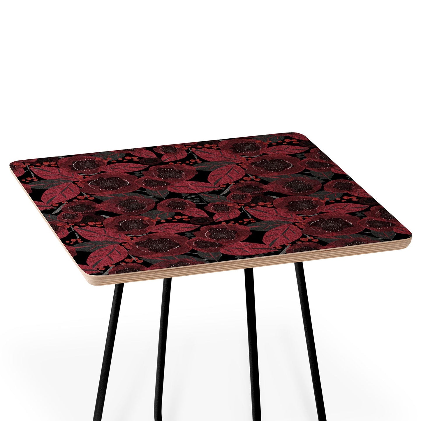 Mirimo Dark Red Romance Side Table
