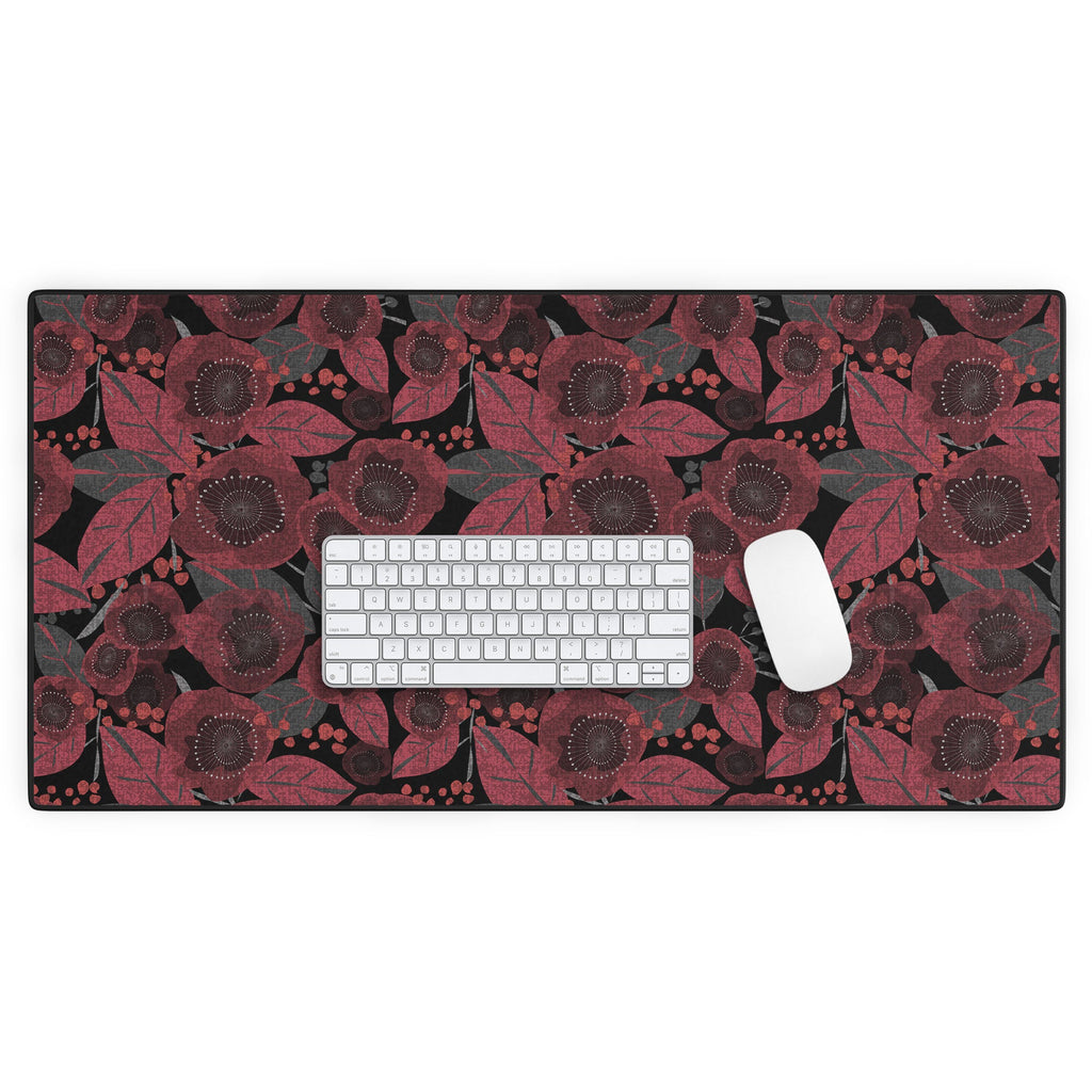 Mirimo Dark Red Romance Desk Mat
