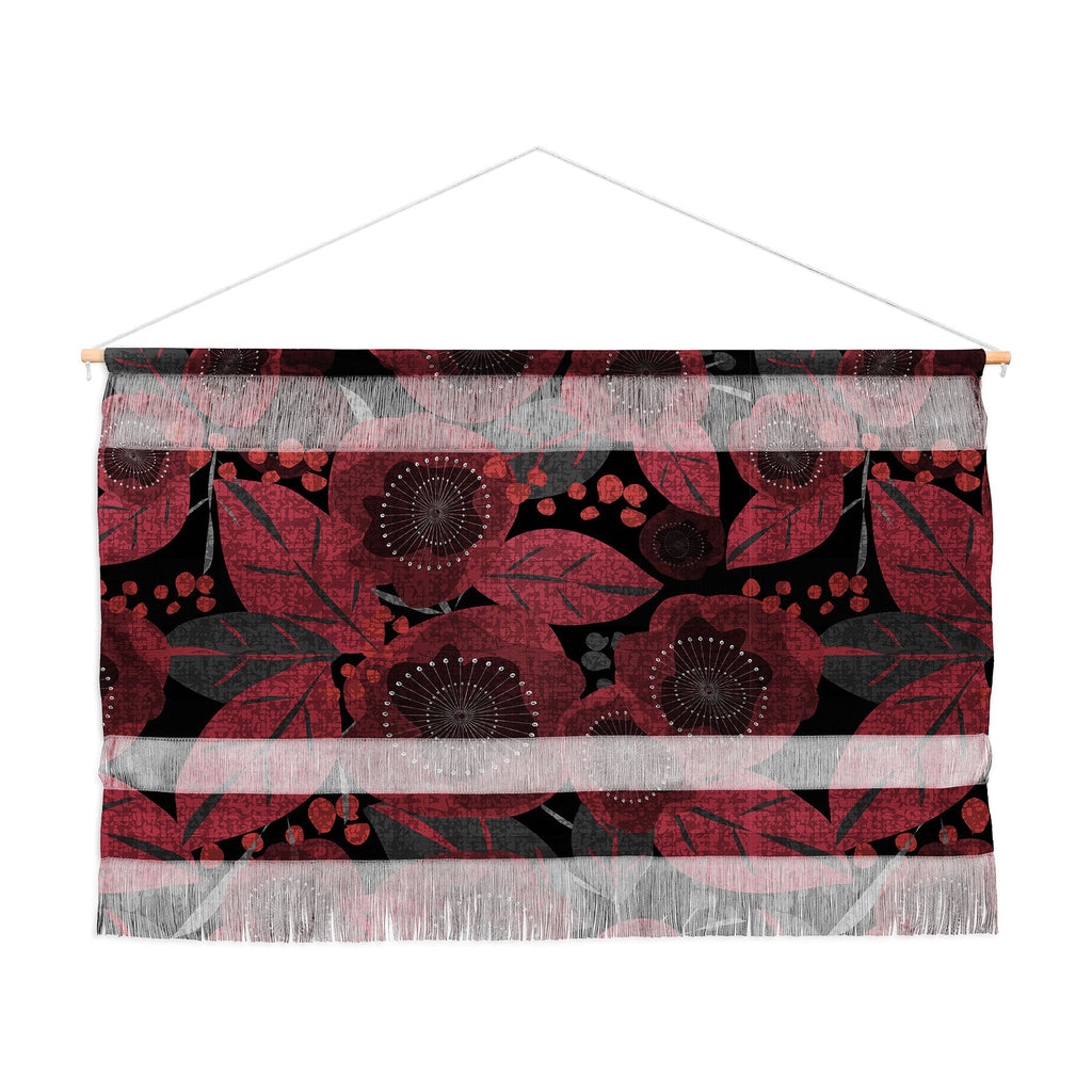 Mirimo Dark Red Romance Wall Hanging Landscape