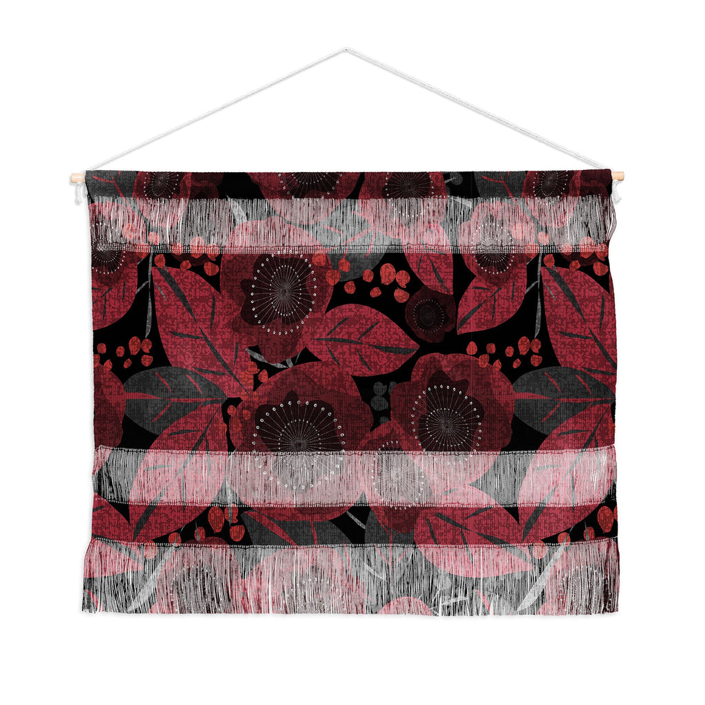 Mirimo Dark Red Romance Wall Hanging Landscape