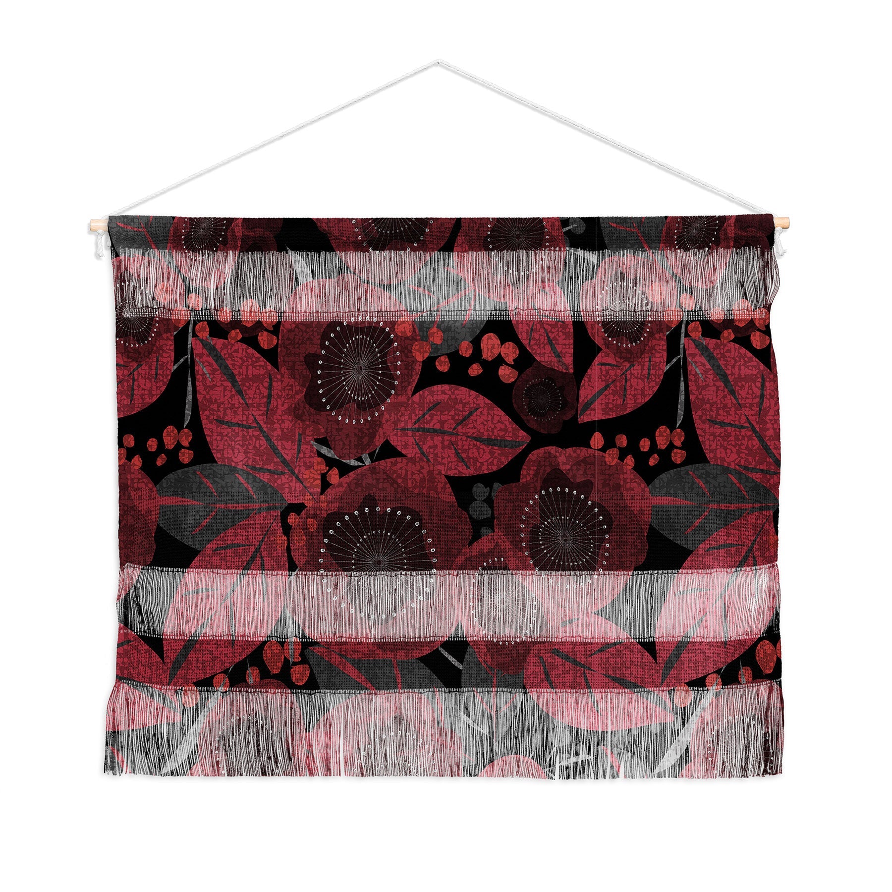 Mirimo Dark Red Romance Wall Hanging Landscape