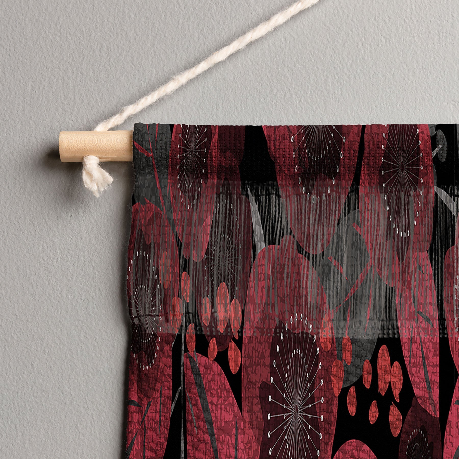 Mirimo Dark Red Romance Wall Hanging Landscape