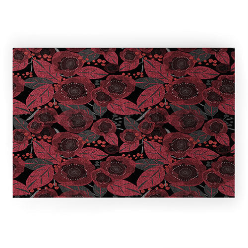 Mirimo Dark Red Romance Welcome Mat