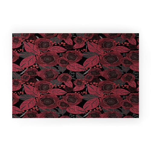 Mirimo Dark Red Romance Welcome Mat