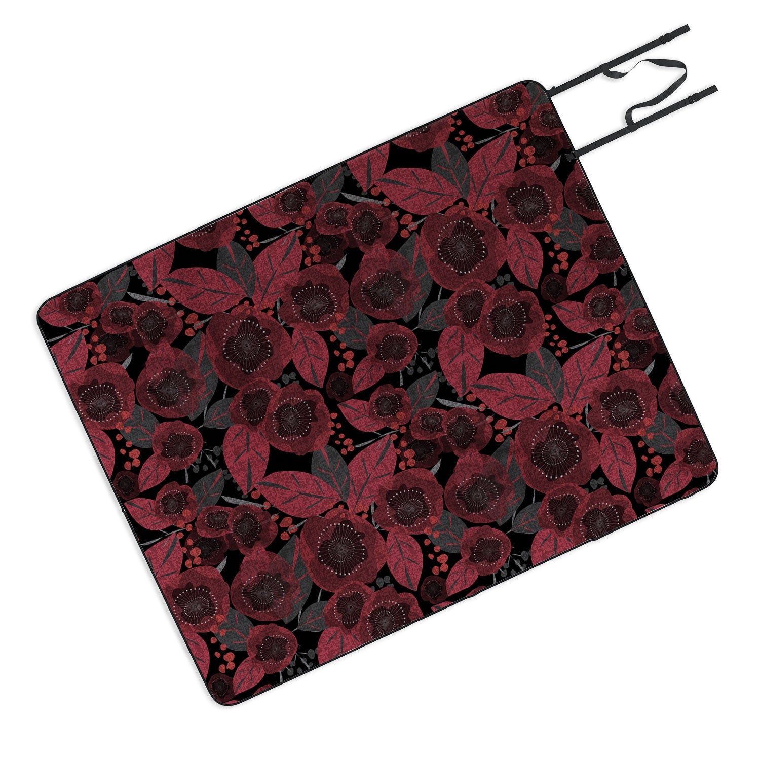 Mirimo Dark Red Romance Picnic Blanket
