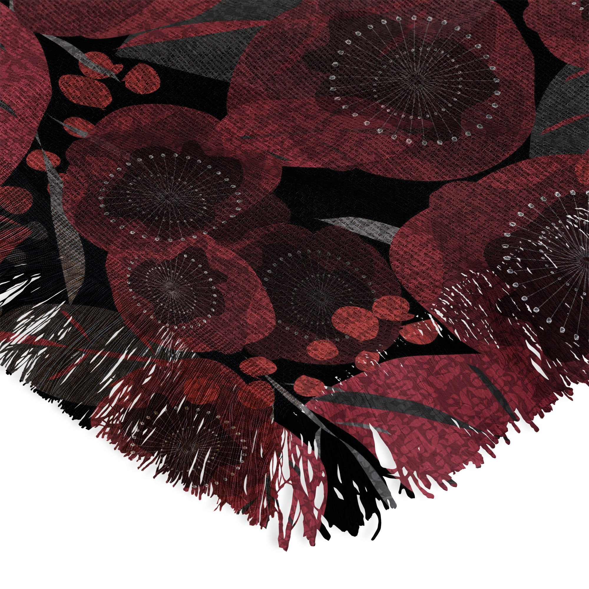 Mirimo Dark Red Romance Throw Blanket