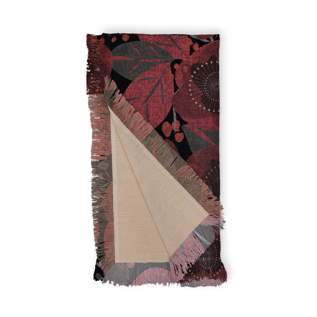 Mirimo Dark Red Romance Throw Blanket