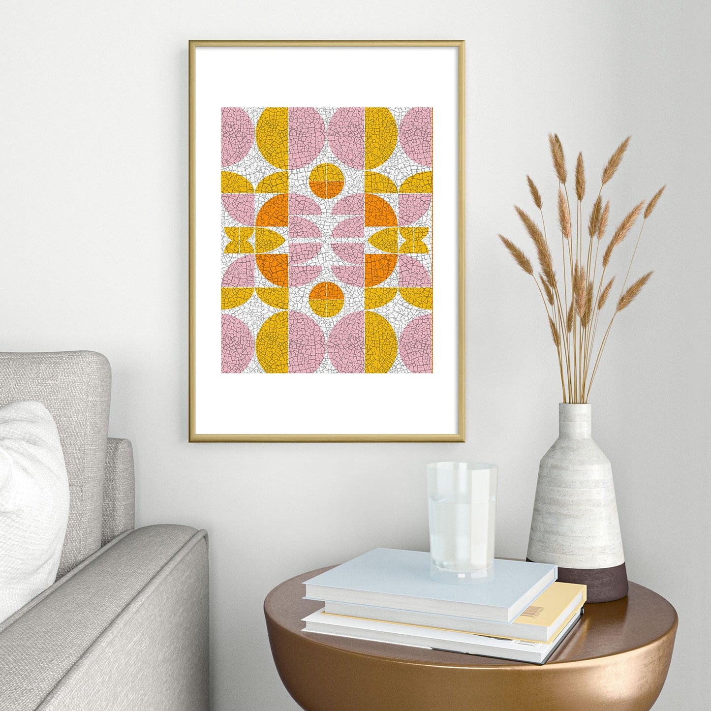 Mirimo FunGeo Metal Framed Art Print