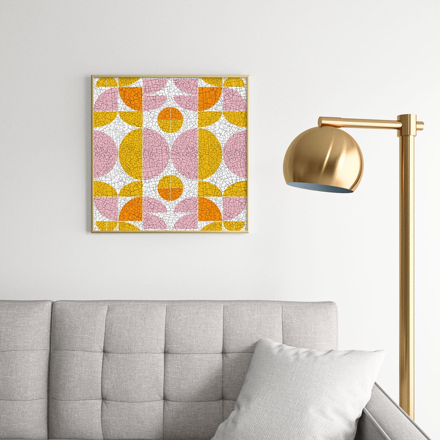 Mirimo FunGeo Square Metal Framed Art Print