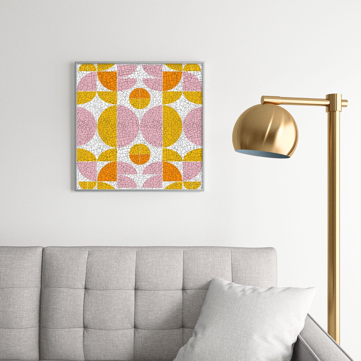 Mirimo FunGeo Square Metal Framed Art Print