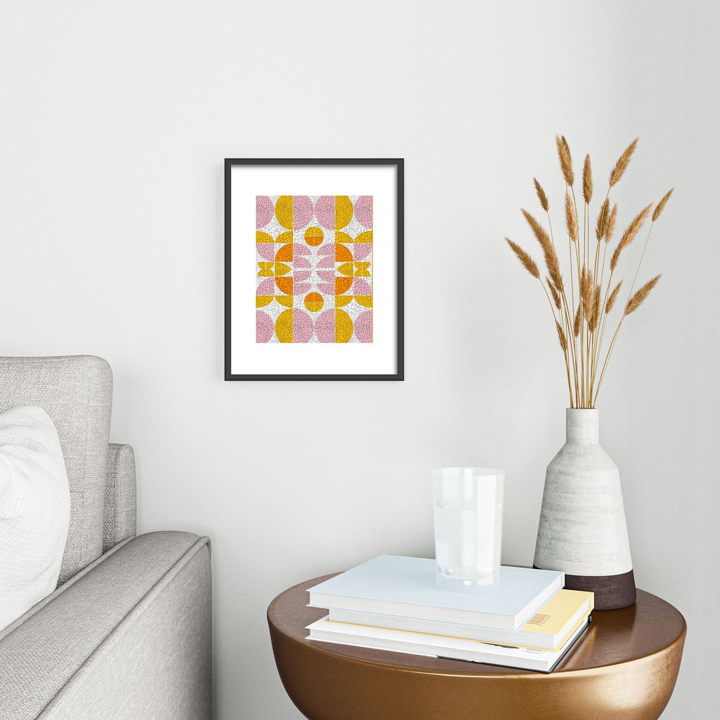 Mirimo FunGeo Metal Framed Art Print