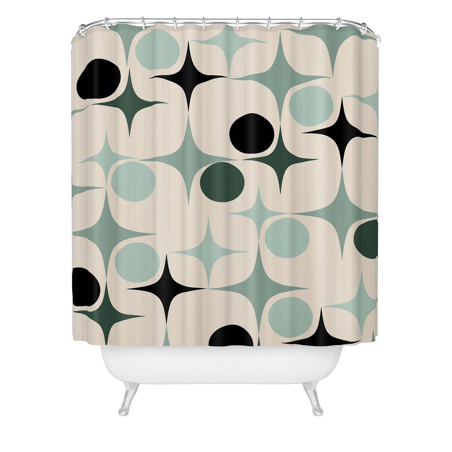 Mirimo Modern Retro Shower Curtain
