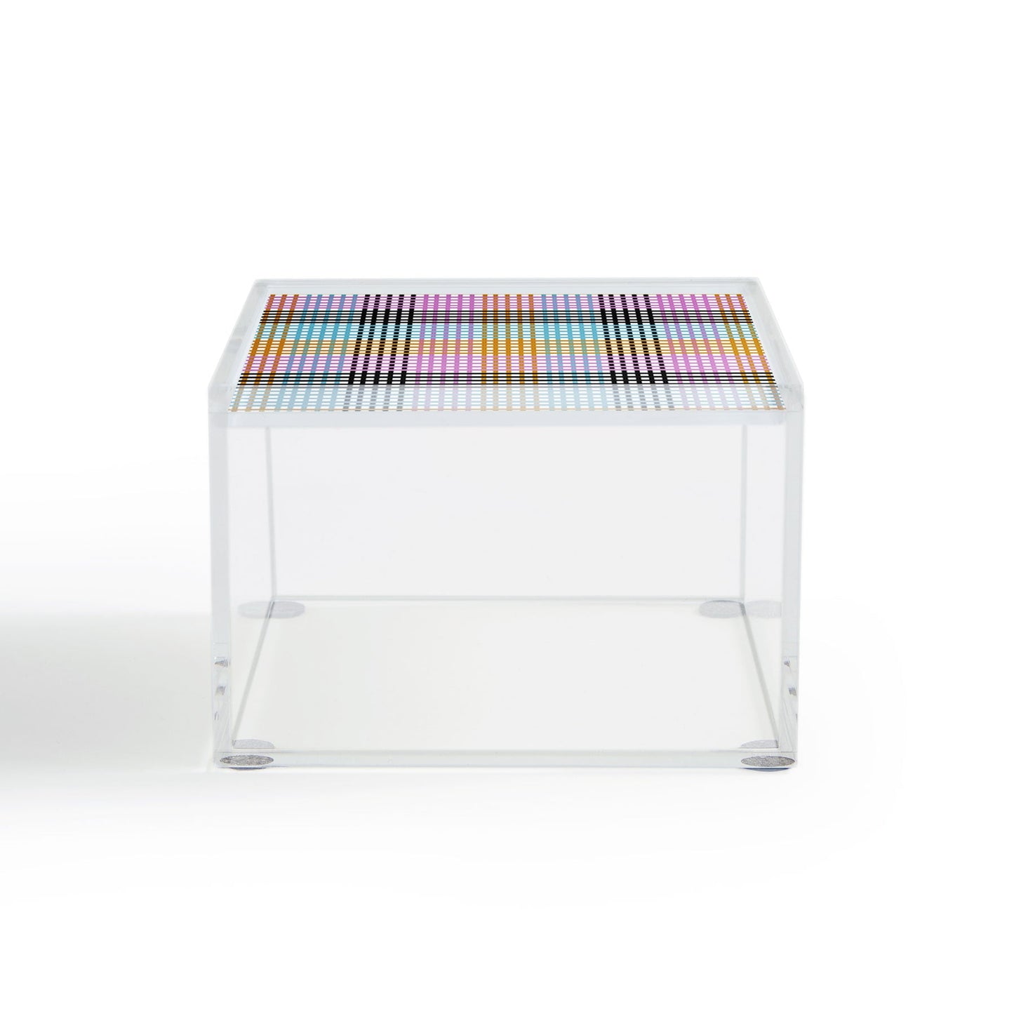 Mirimo Multicolor Gingham Grid Acrylic Box