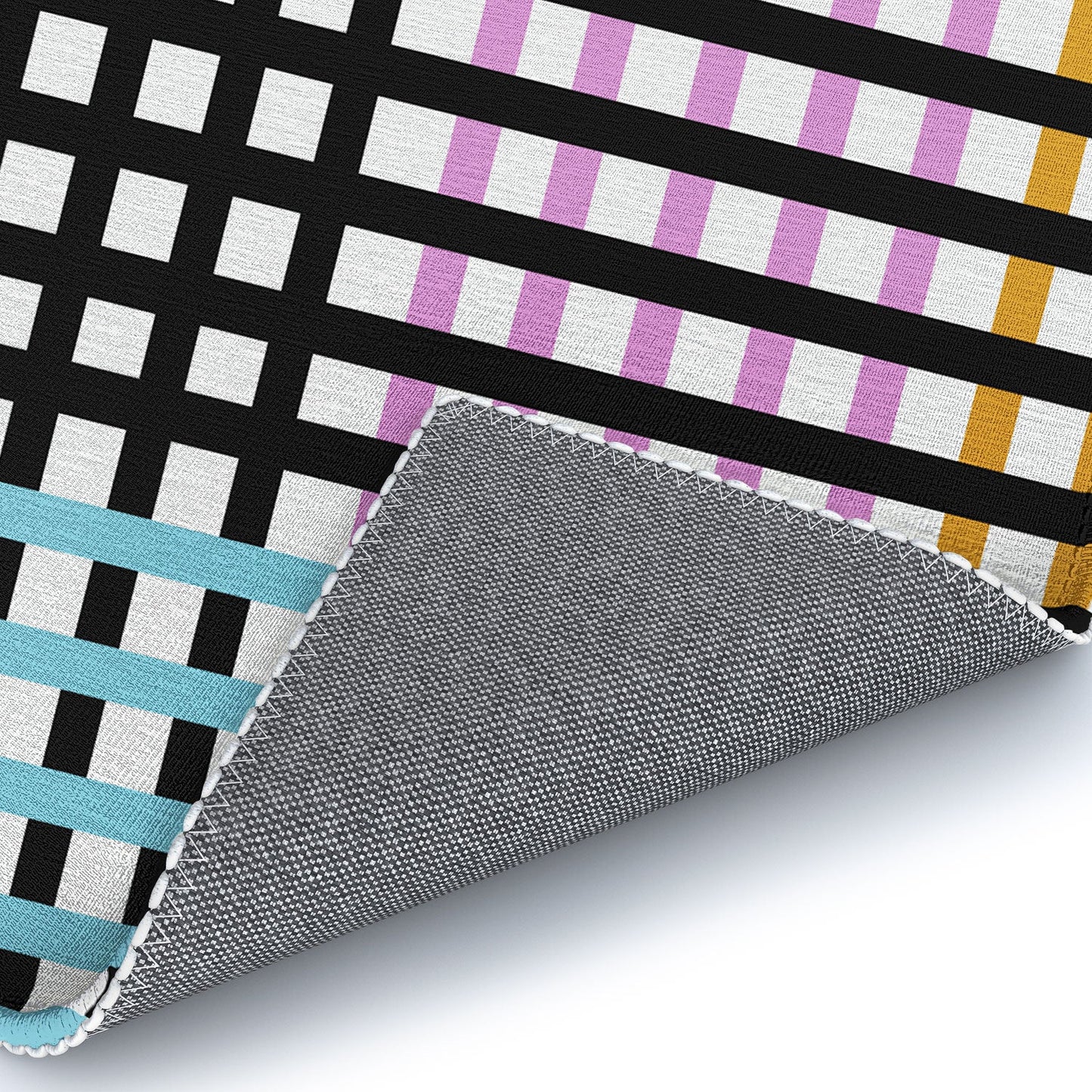Mirimo Multicolor Gingham Grid Area Rug