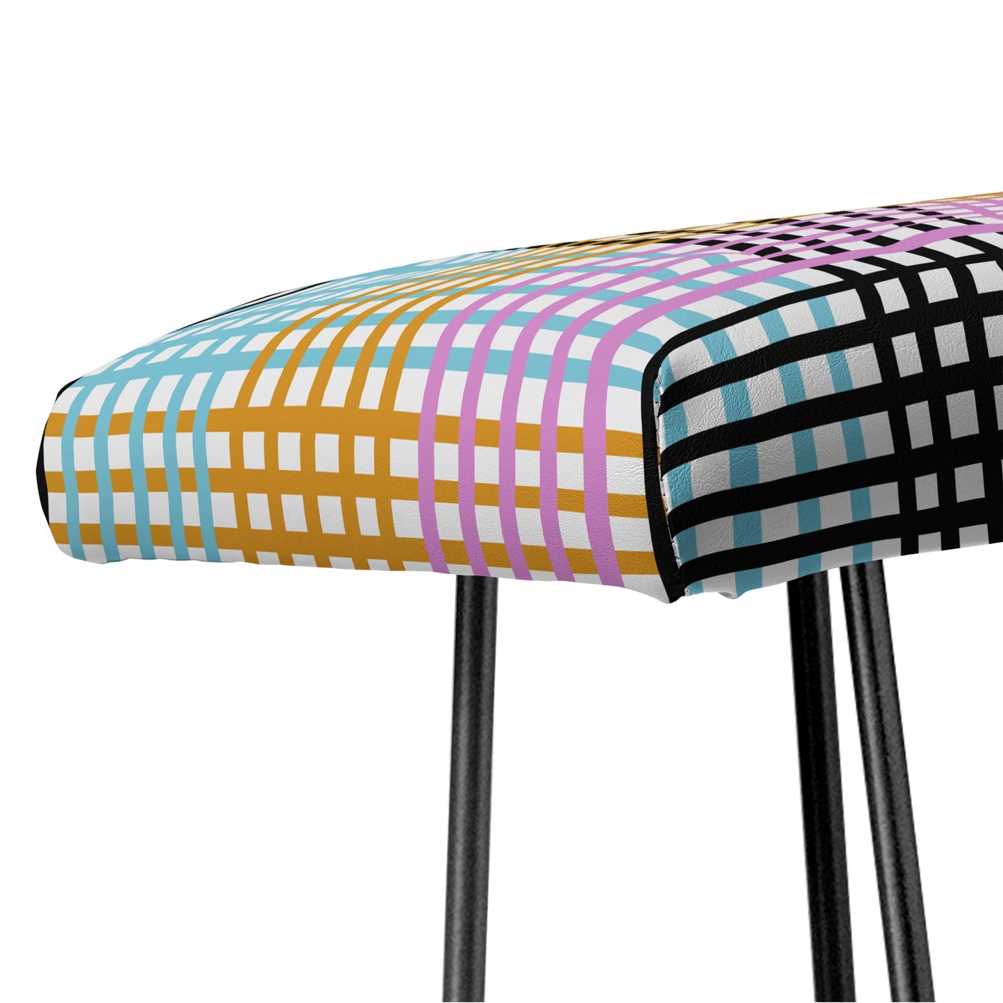 Mirimo Multicolor Gingham Grid Bench