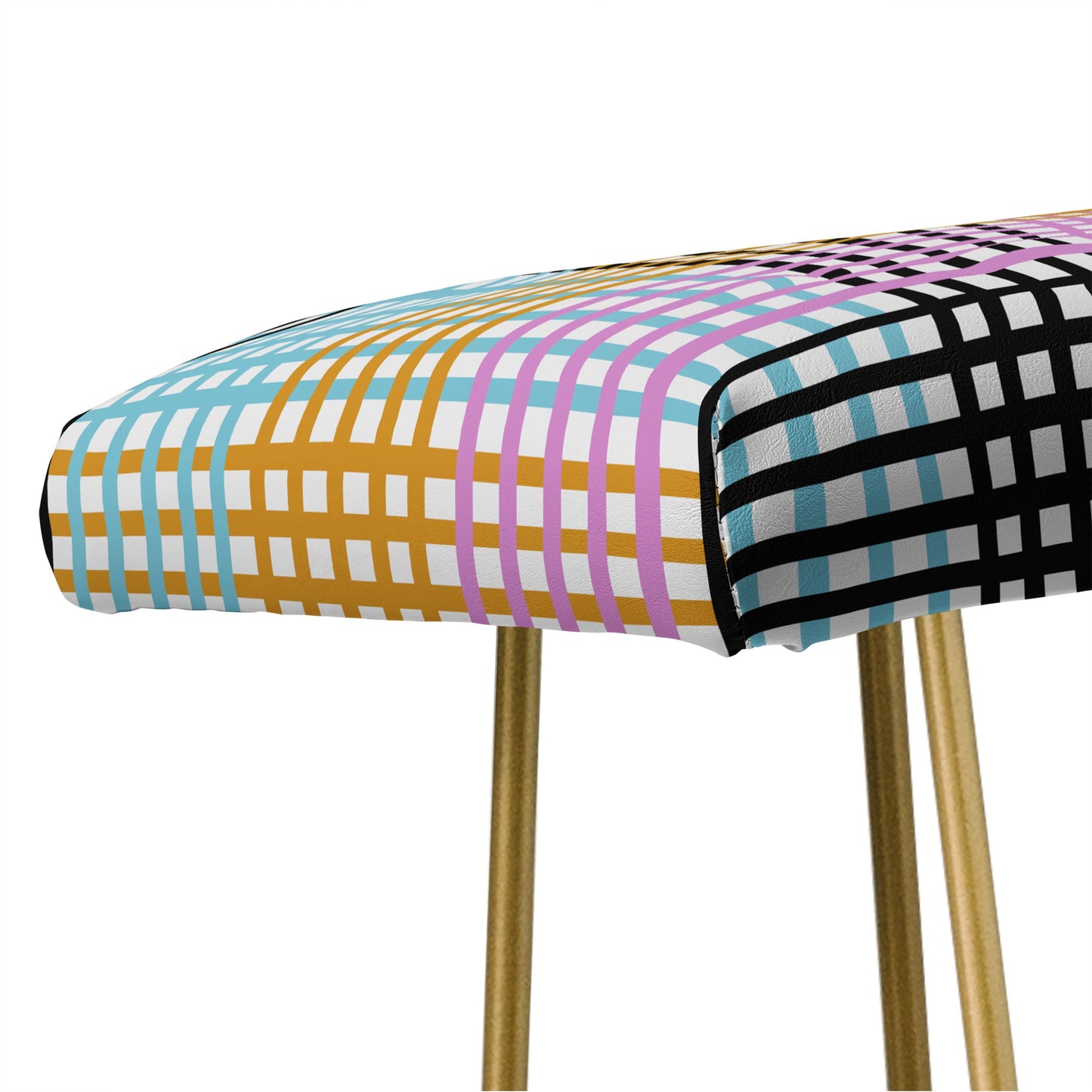 Mirimo Multicolor Gingham Grid Bench