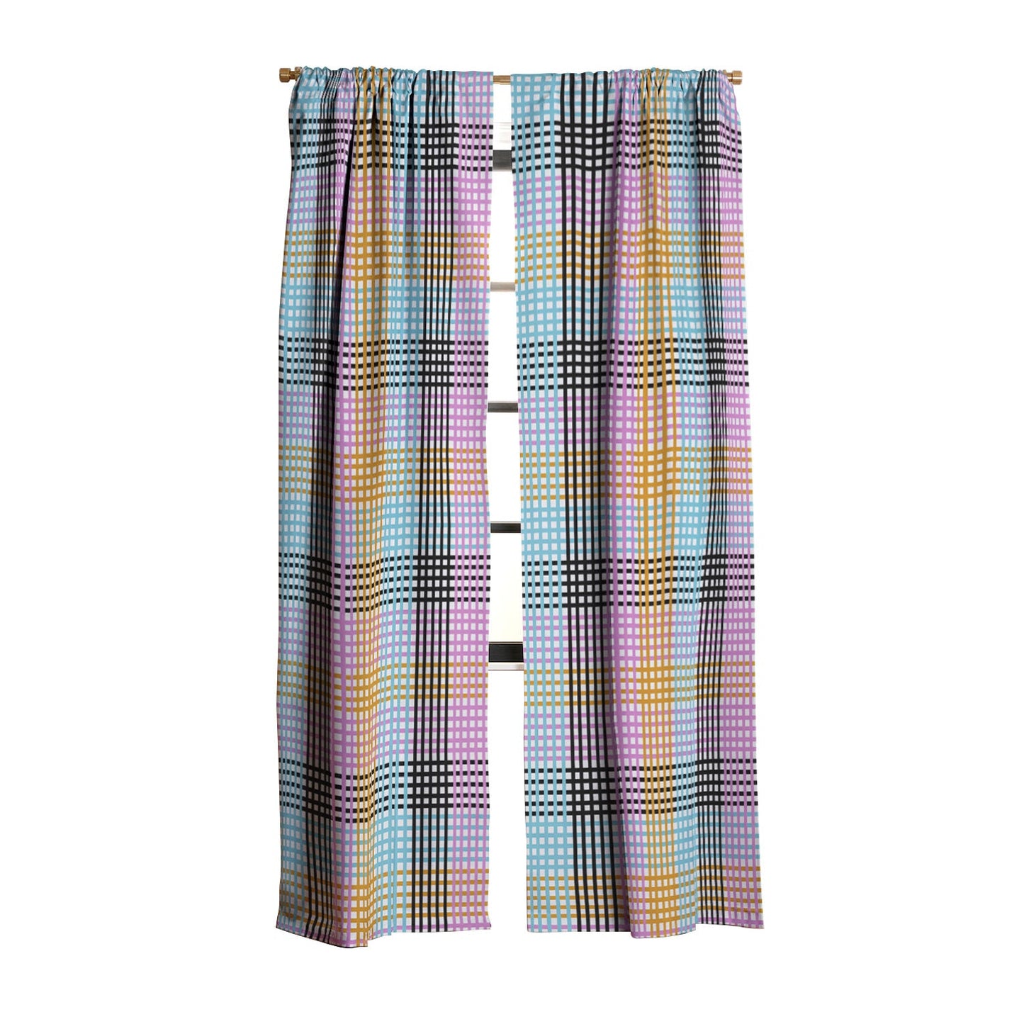 Mirimo Multicolor Gingham Grid Blackout Non Repeat