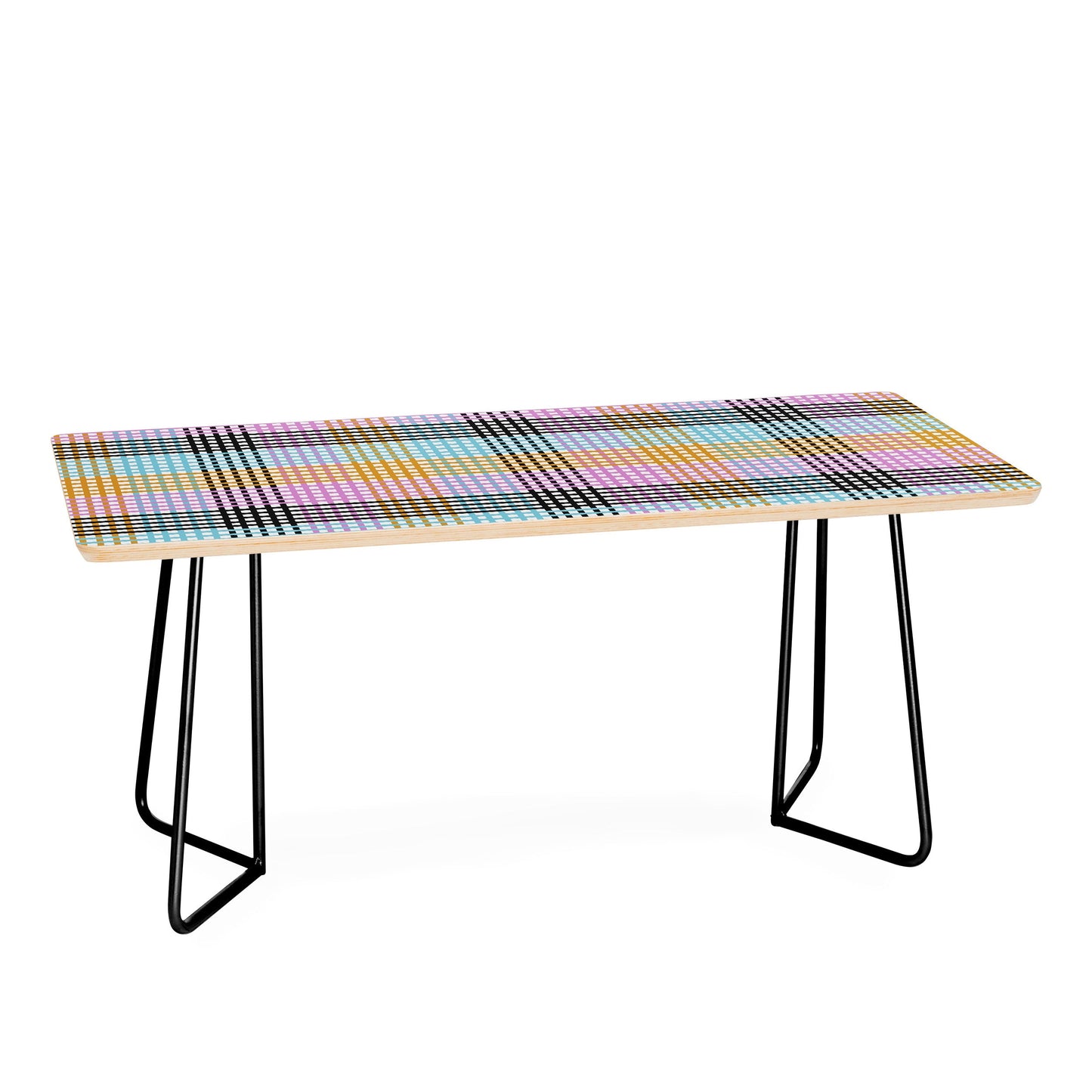 Mirimo Multicolor Gingham Grid Coffee Table