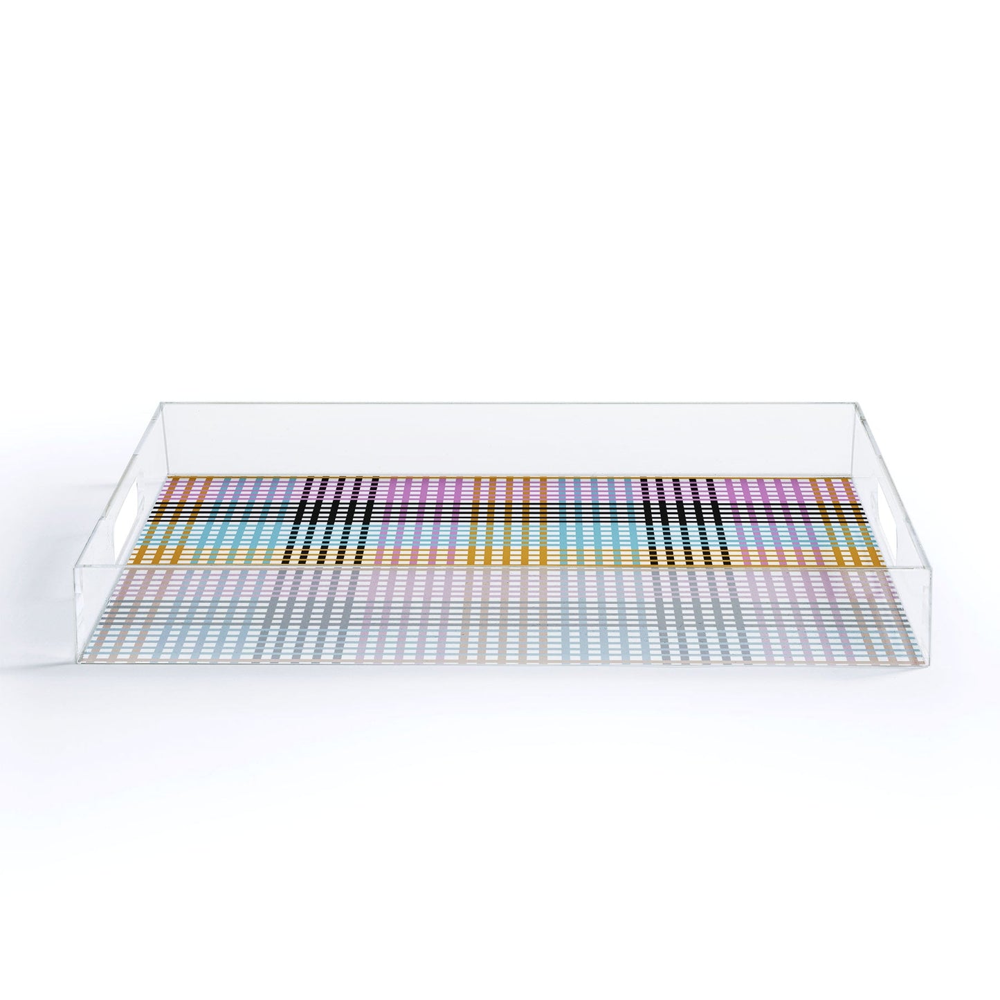 Mirimo Multicolor Gingham Grid Acrylic Tray