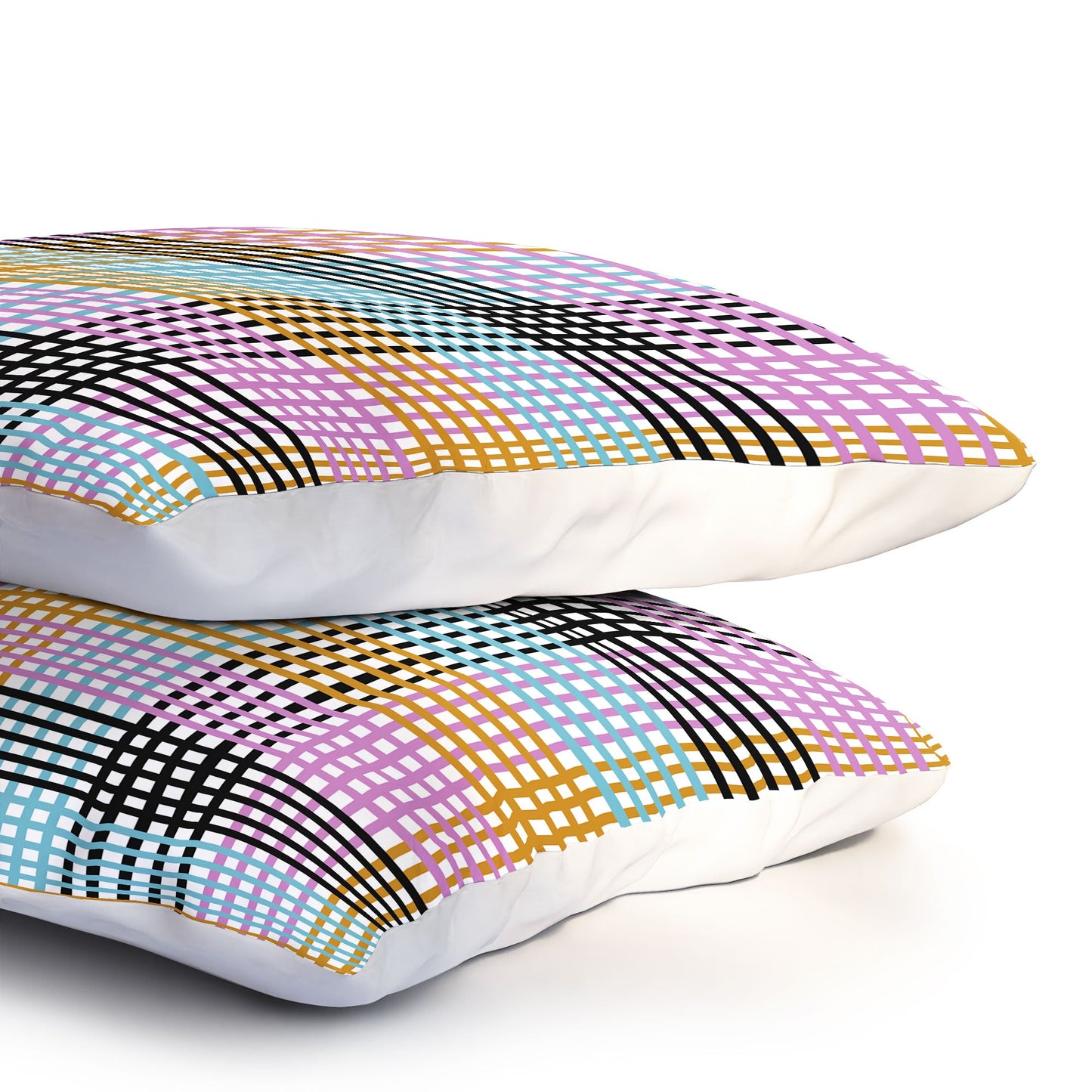 Mirimo Multicolor Gingham Grid Pillow Shams