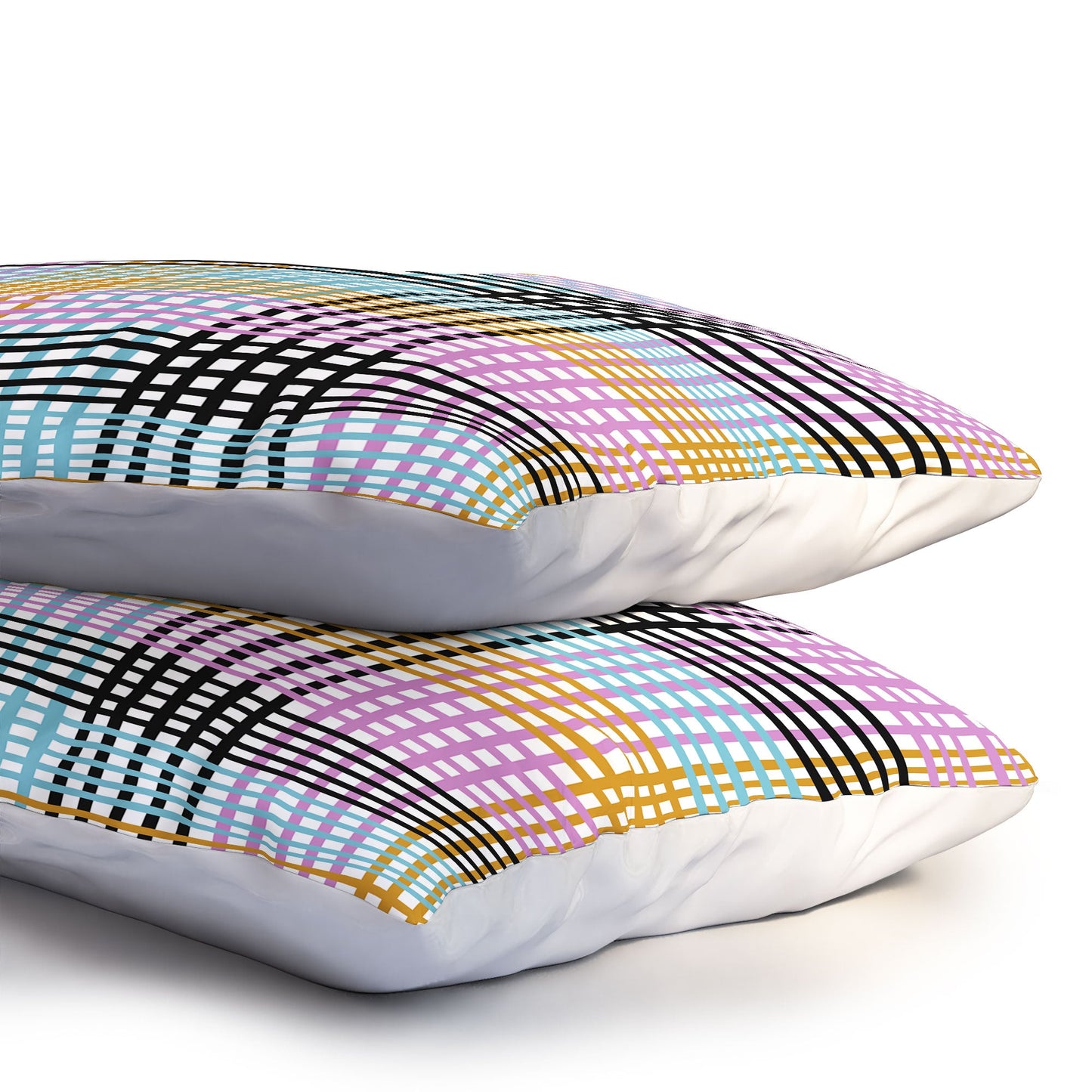 Mirimo Multicolor Gingham Grid Pillow Shams