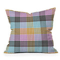 Mirimo Multicolor Gingham Grid Outdoor Throw Pillow