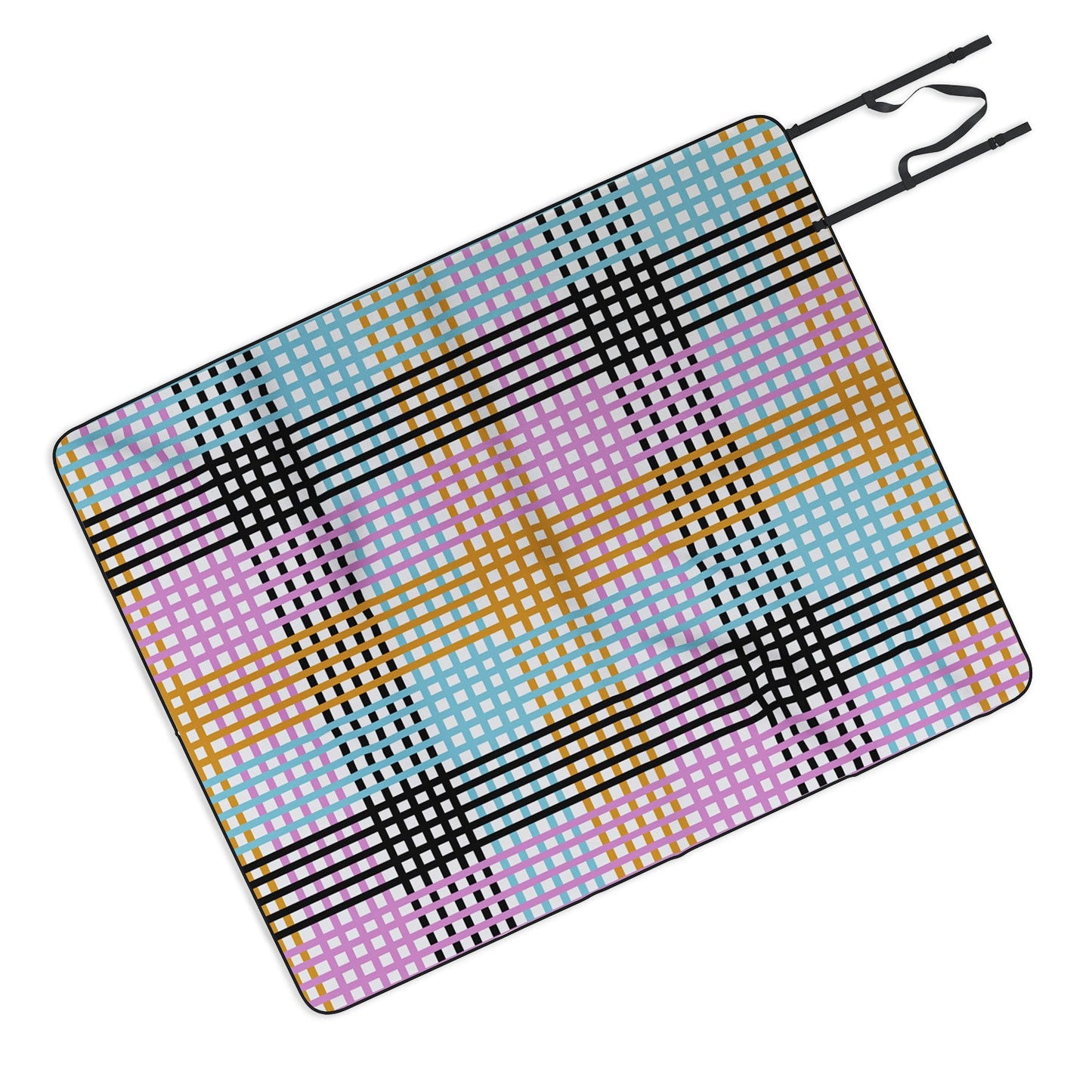 Mirimo Multicolor Gingham Grid Picnic Blanket
