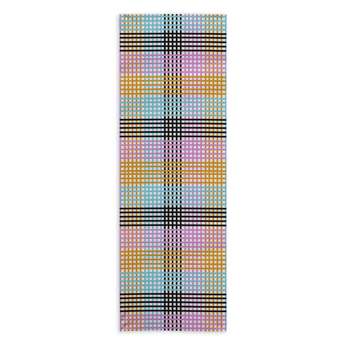 Mirimo Multicolor Gingham Grid Yoga Towel
