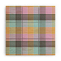 Mirimo Multicolor Gingham Grid Wood Wall Mural