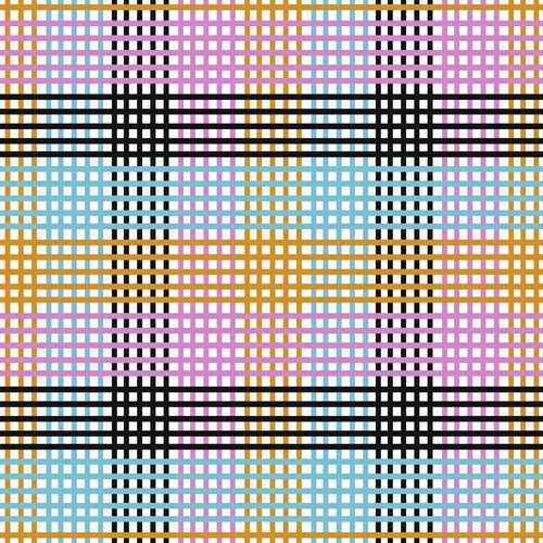 Mirimo Multicolor Gingham Grid Wall Mural
