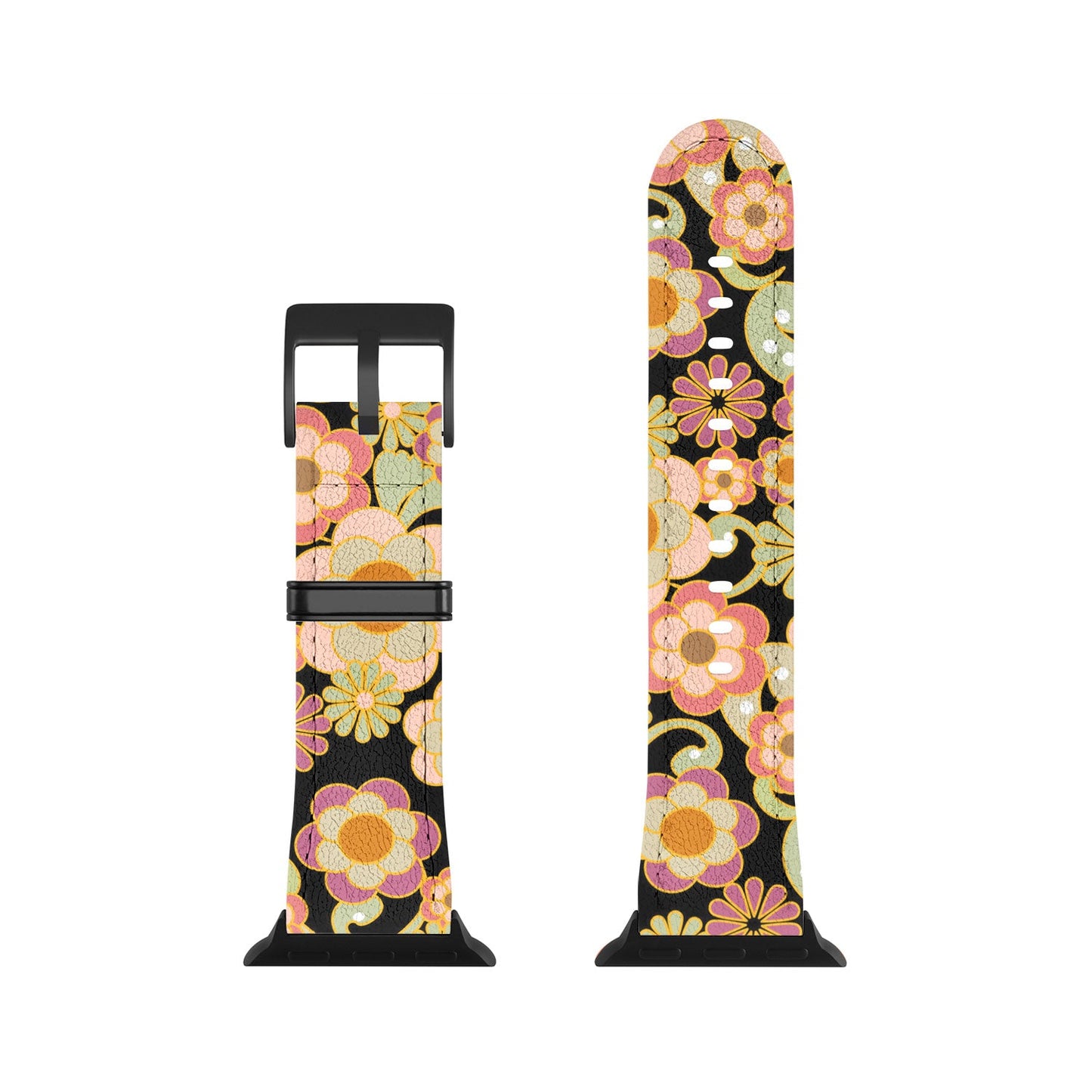 Mirimo Nostalgic 70s in Black Apple Watch Band
