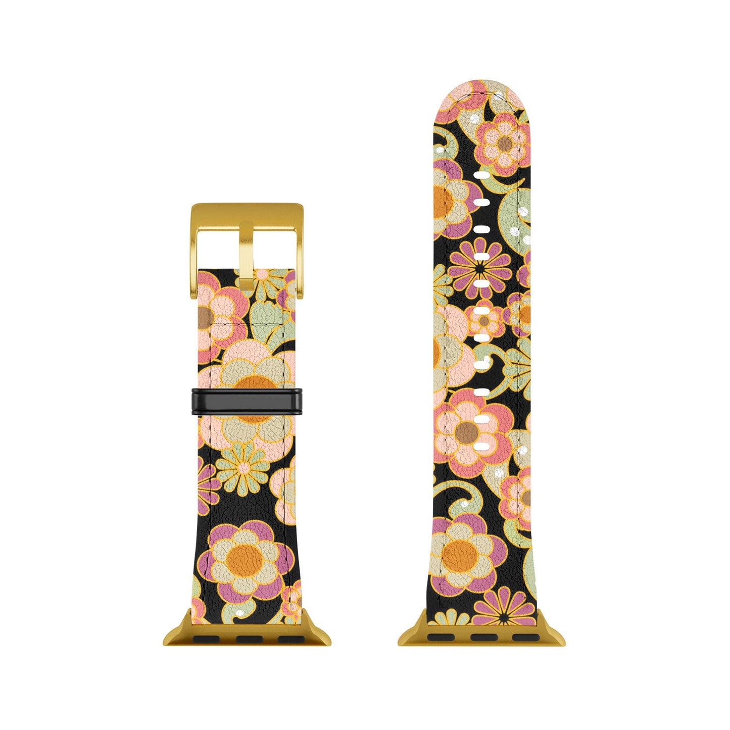 Mirimo Nostalgic 70s in Black Apple Watch Band