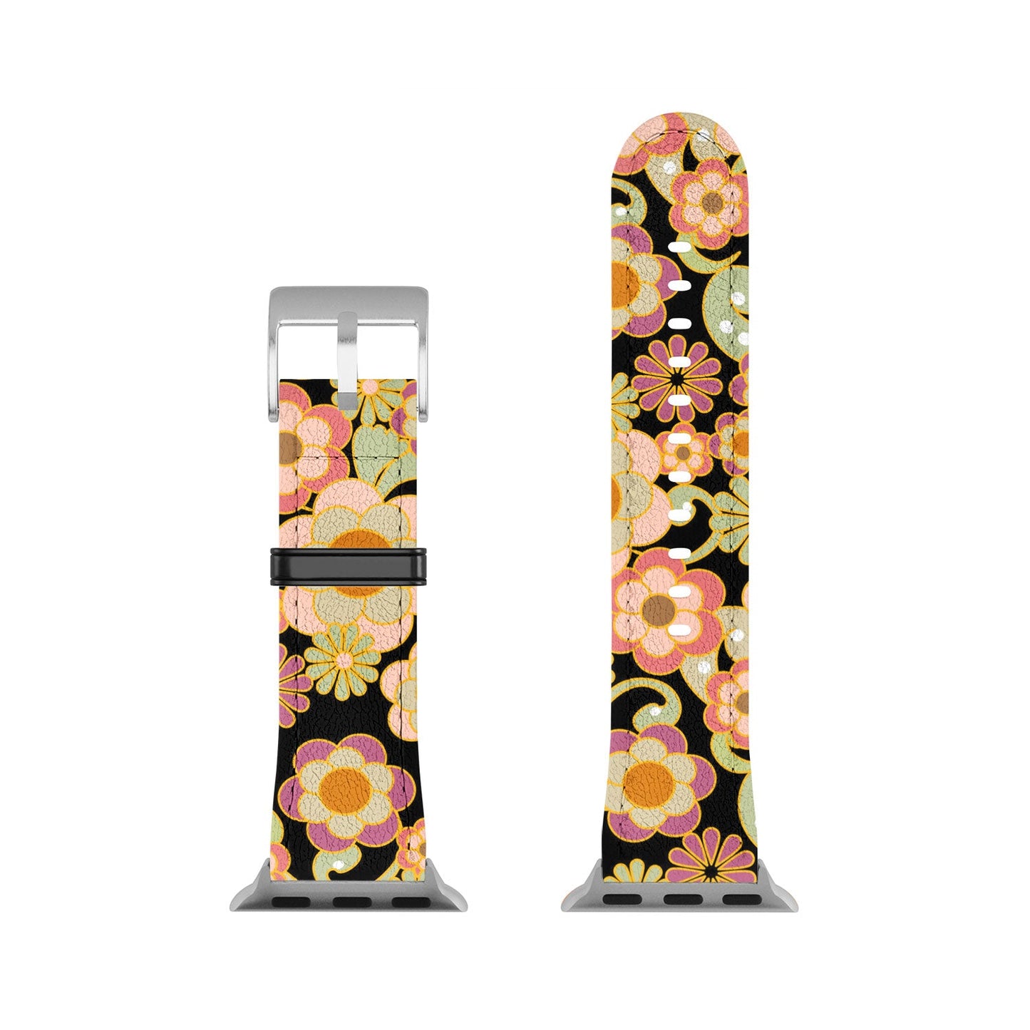 Mirimo Nostalgic 70s in Black Apple Watch Band