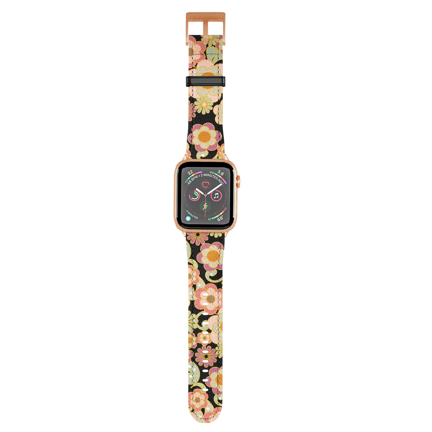 Mirimo Nostalgic 70s in Black Apple Watch Band