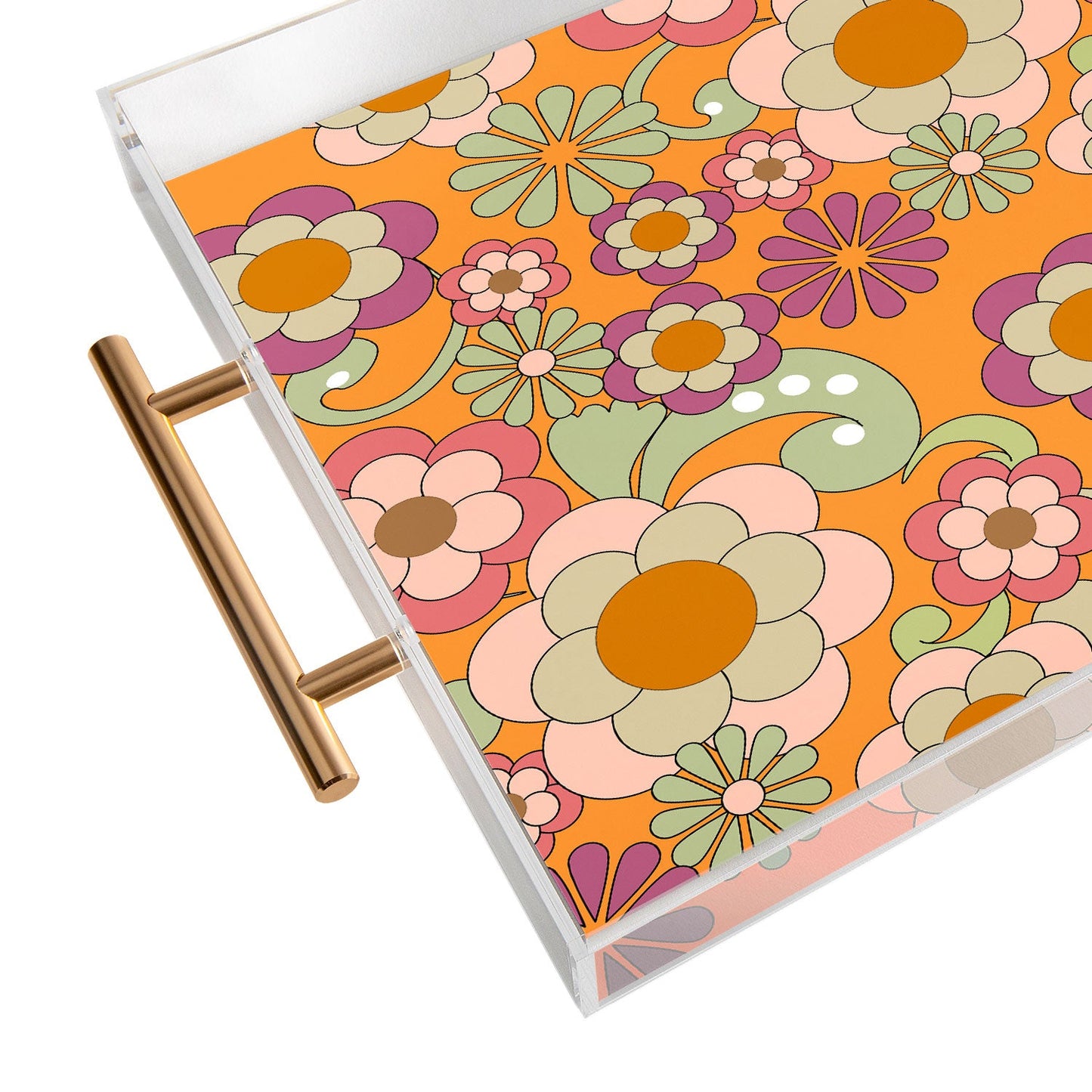 Mirimo Nostalgic 70s in Orange Acrylic Tray