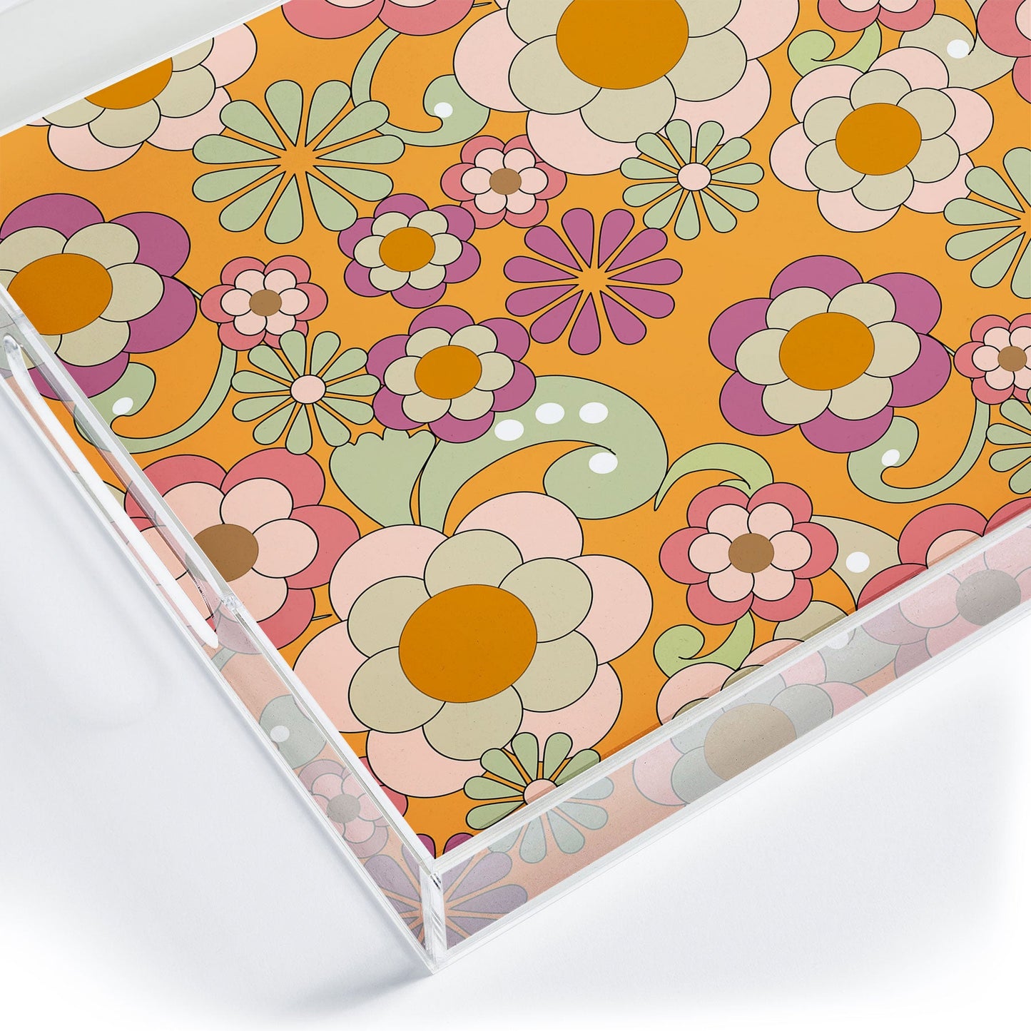 Mirimo Nostalgic 70s in Orange Acrylic Tray