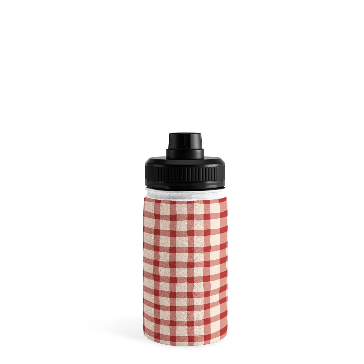 Mirimo Organic Gingham Red Water Bottle