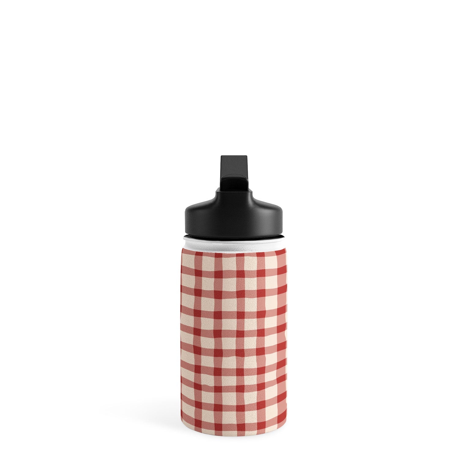 Mirimo Organic Gingham Red Water Bottle